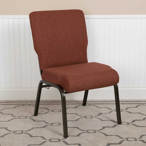 Flash Furniture Advantage 20.5 in. Cinnamon Molded Foam Church Chair PCCF-107 - main